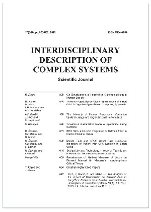 ZNANSTVENI ČASOPIS "INTERDISCIPLINARY DESCRIPTION OF COMPLEX SYSTEMS" 17 (3-B), Grupa autora