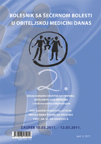 BOLESNIK SA ŠEĆERNOM BOLESTI U OBITELJSKOJ MEDICINI DANAS