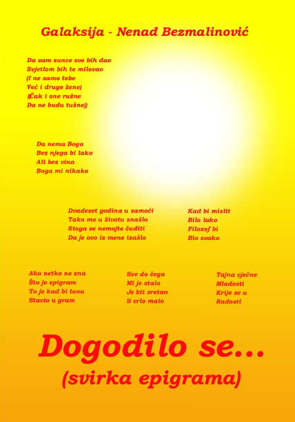 DOGODILO SE... (SVIRKA EPIGRAMA), Nenad Bezmalinović